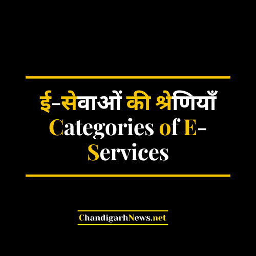 ई सेवाओं की श्रेणियाँ Categories of E Services