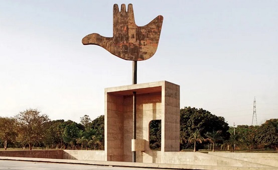 Open Hand Monument in Chandigarh