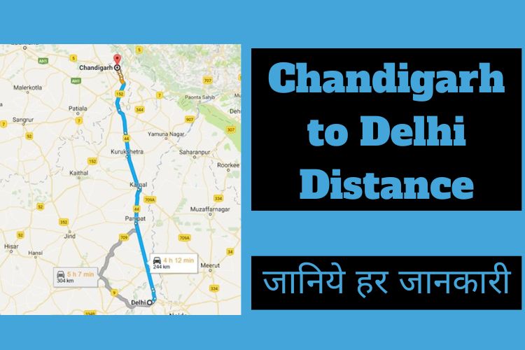 Chandigarh to Delhi Distance