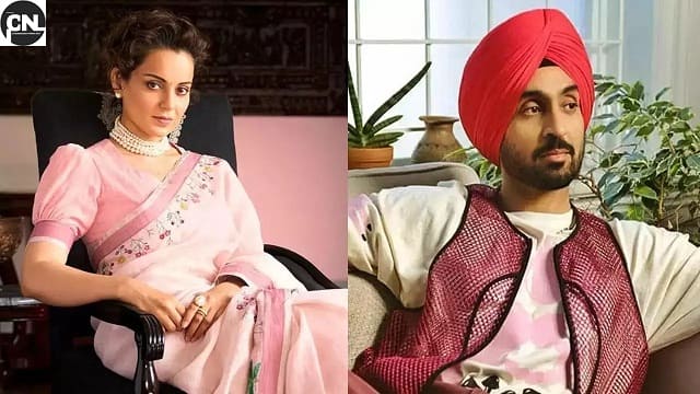 Kangana Ranaut and Diljit Dosanjh